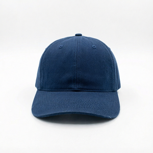 Gorra de Béisbol Unisex Azul Marino de Algodón Lavado, Estilo Dad Hat, 6 Paneles, Ajustable con Cierre a Presión, Diseño Vintage Liso - Product Image 1
