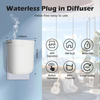 Diffuseur d'arômes intelligent en plastique à faible bruit avec contrôle par application, diffuseur d'arômes électrique automatique sans eau à brancher sur prise murale pour la maison