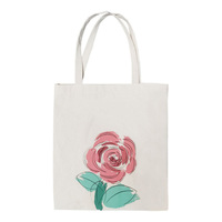 Sac en toile de coton uni à imprimé personnalisé, fourre-tout pour épicerie avec des courses