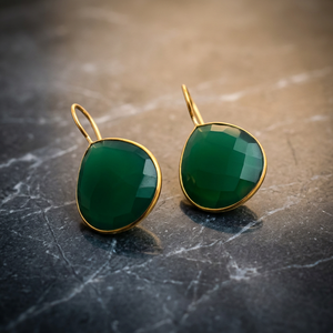 Pendientes Colgantes de Plata de Ley Hechos a Mano con Piedras Preciosas de Cuarzo, Estilo Bohemio de Moda - Product Image 3