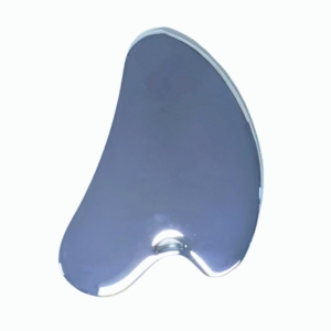 Placa de Gua Sha de aleación de zinc estilo dedo, masajeador de metal liso para esculpir el rostro, relajación de la piel, cuidado de belleza en casa y spa. - Product Image 2
