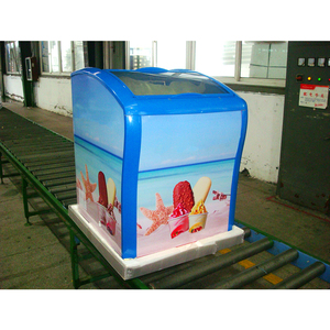 Double Glass Sliding Door Ice Chest <b>Freezer</b> Top Open Vertical Ddh-286c Double Glass Sliding Door Ice Chest <b>Freezer</b> - Product Image 3