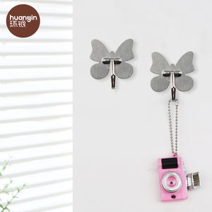 Trang Trí Bướm Quần Áo Móc Áo Dính Kim Loại Tường Móc - Product Image 5