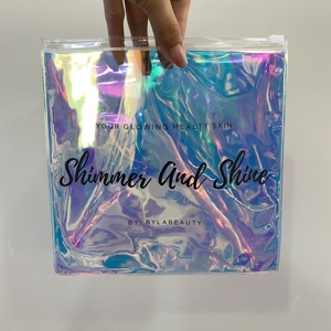 High Quality Large Holographic Packaging <b>Bags</b> Pouches Custom Laser Small Zipper <b>Bags</b> for Glitter Powder Foil <b>Packing</b> - Product Image 2
