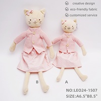 Meilleure vente mignon chat créatif en peluche OEM ODM nouveau tissu éco-ami coloré doux saint valentin Kitty en peluche
