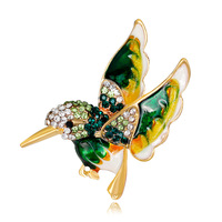 Broche Animal Oiseau Simple Alliage Goutte Huile Mode Corsage Polyvalent