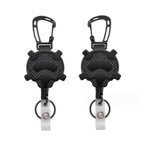 Câble métallique en acier de 1,0 mm pour extérieur, usage transfrontalier, avec boucle de traction facile pour alpinisme, robuste, noir mat, vertical - Product Image 1