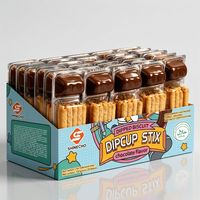 Biscuits en bâtonnets certifiés pour enfants, en gros, avec bâtonnets de biscuits à tremper au chocolat et aux fraises