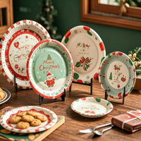 Fabricants d'assiettes en papier, assiettes en papier hexagonales de forme irrégulière, élégantes, avec impression personnalisée et feuille d'aluminium