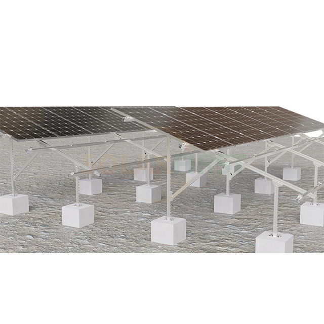 Adjustable Aluminum Solar Bracket Structure Solar Panel Ground Mounting System