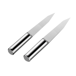 Fresa de carburo sólido cónica de fondo plano en V de 30, 60, 90 grados para router CNC, para tallado y grabado en relieve 3D en madera, vástago de 3.175, 4, 6 mm - Product Image 6