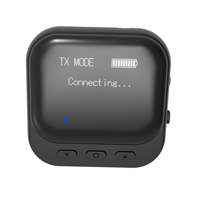 Bluetooth 5.2 Wireless 3.5mm Audio Adapter Low Latency, Pair 2 Devices for TV Bluetooth Transmitter Receiver With Screen