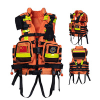Gilet de Sauvetage Flottabilité Torrent 190n pour Secours Aquatique, Kayak, Marin, avec Bande Réfléchissante