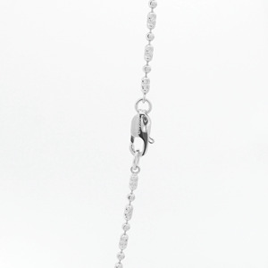 Collar Romántico de Cadena con Diamantes Finos y Luna Creciente Blanca en Platino Pt950 para Damas, Joyería Delicada Apilable - Product Image 5