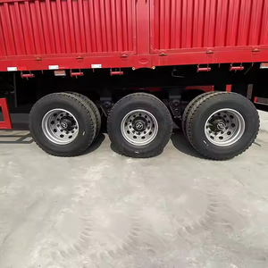 Remolque de camión semirremolque de acero con plataforma abatible para transporte a granel de carga suelta, con 3 o 4 ejes, de 40, 50 o 60 toneladas, para ganado. - Product Image 4