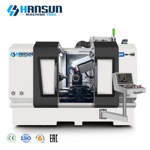 Machine de fraisage à tourbillon interne à long déplacement HANSUN, configuration d'automatisation flexible, tournage de métaux, tour CNC HS-45W - Product Image 1