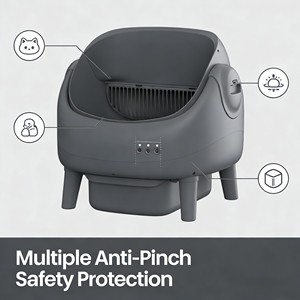 Professional Auto Scooping One Click Cleaning Multi Protection System Extra Large Space APP Control Smart <strong>Cat</strong> <strong>Litter</strong> <strong>Box</strong> - Product Image 2