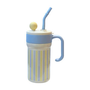 Vaso Térmico con Revestimiento Cerámico 7708, Gran Capacidad, con Tapa y Pajita, Taza de Acero Inoxidable para Mujer, Regreso a Clases, Verano 2025 - Product Image 1