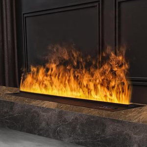 Haute Qualité Décor Flamme 3D Led Lumière Atomisation Eau Vapeur Électrique <span class=keywords><strong>Feu</strong></span> Insert Vapeur <span class=keywords><strong>Cheminée</strong></span> Avec Télécommande - Product Image 1