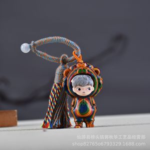 Wood <b>Keychain</b> Pendant Tassel Style Creative Bag Ornament Portable <b>Personal</b> Gift - Product Image 4
