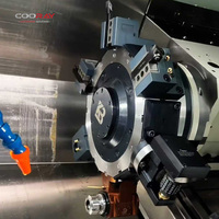 COORAY CRL200ML Tour-fraiseuse CNC à double tourelle horizontale Fanuc, pointeuse inclinée, moyenne capacité, 2 axes, pour usinage composé