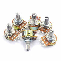 Potentiomètre double stéréo pour mesurer la température, testeur de arbre, 15mm /20mm, élément de bricolage, WH148 B0.1K B0.5K B1K B2K B5K B10K B20K B50K B100K B500K B1M