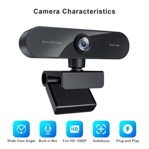 Webcam USB HD 1080p có tích hợp micro cho máy tính xách tay <span class=keywords><strong>PC</strong></span> Gọi video giảng dạy trực tuyến - Product Image 2