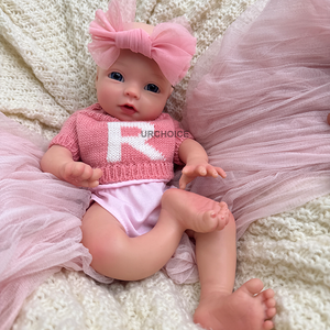 Muñecas <span class=keywords><strong>de</strong></span> Silicona <span class=keywords><strong>Reborn</strong></span> <span class=keywords><strong>de</strong></span> 12 Pulgadas para Niñas, Muñeca Realista Hecha a Mano para Accesorios <span class=keywords><strong>de</strong></span> Fotografía, Regalos Coleccionables para Recién Nacidos - Product Image 1