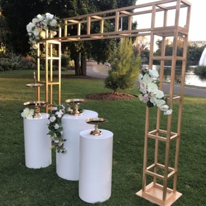 Modern Beautiful Acrylic Plinth Display <b>Stand</b> Customizable Size Color TUV Certified Custom Logo Wedding/<b>Backdrop</b> Decoration - Product Image 5