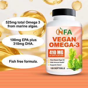 Cápsulas blandas veganas de Omega-3 de la más alta calidad con DHA para el cerebro, la visión y las articulaciones, que ayudan a la salud inmunológica y a la visión. - Product Image 3