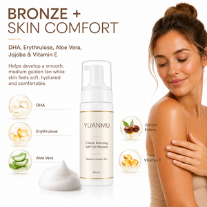 ODM OEM Marca Privada Mousse Autobronceador Clásico Dorado Oscuro con Aloe Vera Hidratante - Product Image 3
