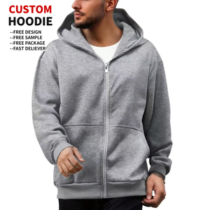 Pull-over unisexe surdimensionné en molleton de coton épais de haute qualité, écologique, anti-plis, pour l'hiver, style streetwear, avec logo personnalisé - Product Image 1
