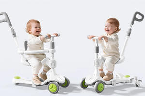 Trottinette pliable en plastique <span class=keywords><strong>pour</strong></span> enfants, avec musique et lumière, siège et poignée, trois roues en PU, idéale <span class=keywords><strong>pour</strong></span> les bébés et les enfants – Nouveauté très demandée - Product Image 3