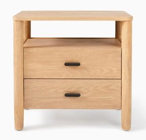 Mesita de Noche de Madera Maciza para Dormitorio y Sala de Estar Du's con Elegante Diseño de Cajonera - Product Image 2