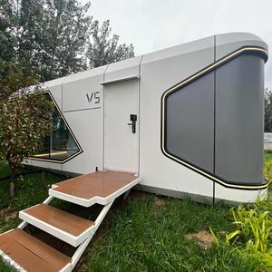 Maison conteneur moderne en aluminium durable de 20 pieds ou 40 pieds, type capsule spatiale, avec salle de bain et cuisine - Product Image 2