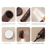 Lampe murale LED à induction corporelle magnétique en acrylique de style minimaliste pour chambre à coucher, veilleuse d'ambiance pour le commerce extérieur