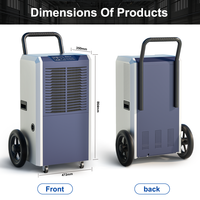 Déshumidificateur professionnel Deye DY-870T en usine équipement de séchage d'air 70L déshumidificateur industriel commercial portable pour garage