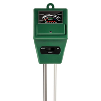Medidor de humedad del suelo 3 en 1 para plantas, acidez, humedad, luz solar, prueba de suelo, no necesita batería, probador de suelo para interiores y exteriores