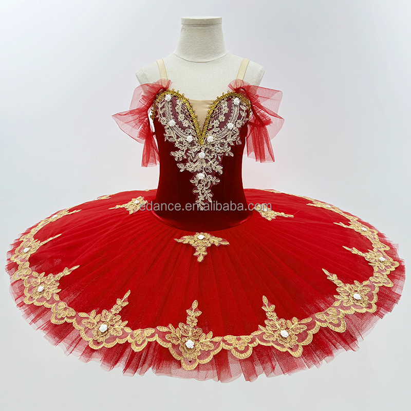 Velvet Ballet Tutu Dress Professional Dance Costumes