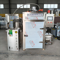 Machine à fumer industrielle chaude et froide avec contrôle PLC, four de fumage pour la fabrication de saucisses, poisson, viande, fromage