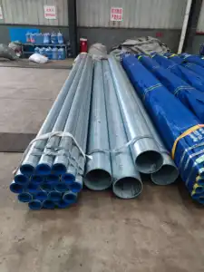 Fabricante de China, buen precio, entrega rápida, tubería de acero HDG para la construcción
