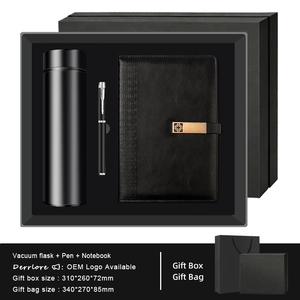 Coffret cadeau fille cahier + stylo métal + fiole sous vide 3 en 1 coffret cadeau combo rose pour fille - Product Image 2