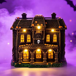 Decoración de Resina con Luces Integradas para el Día de los Muertos, Halloween, Casa Embrujada, Ambiente de Terror - Product Image 1
