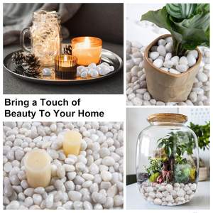 Hooggepolijste Witte Riviersteentjes Voor Kamerplanten Of Buitentuin Landschapsarchitectuur Decoratieve Stenen Voor Aquariumaquarium - Product Image 5