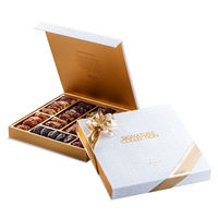 Boîte cadeau en papier de luxe personnalisée fermeture magnétique Biscuit Pâtisserie Dessert Donut Boîte d'emballage en carton Biscuits Bonbons Chocolat Date