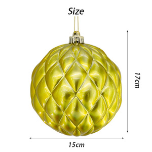 All Kinds of Colors <strong>Christmas</strong> Electroplated Ball Ornaments Sets 6 Pieces Bright Shatterproof Hanging Balls for Tree Decor - Product Image 6