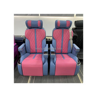 Sièges d'Aviation VIP de Luxe avec Logo Personnalisé pour Voitures Alphard - Siège Inclinable en Cuir avec Rail Coulissant Électrique et Angle Réglable
