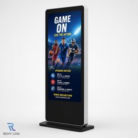 Display Digitale da 55 Pollici con Supporto da Pavimento per Pubblicità Video