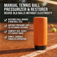 Vente chaude : Récipient de rétention et de restauration de pression manuel réglable 8-14 PSI, compatible avec les balles de tennis et de padel