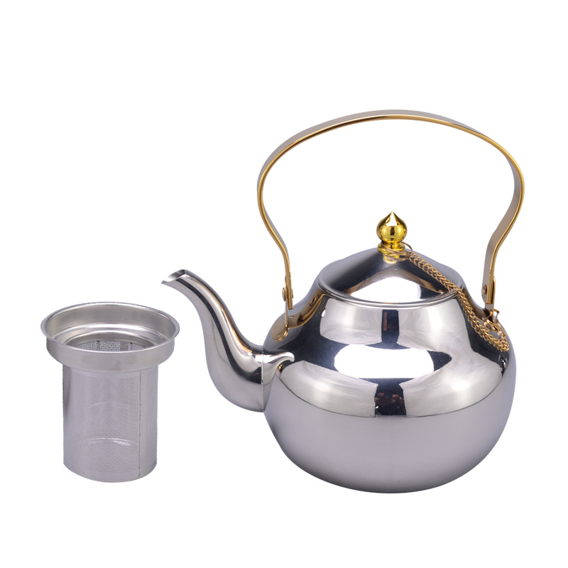 Manico dorato, argento+Rete mancata